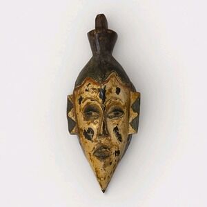 Ivory Coast Gouro Ceremonial Ritual Mask Wood African Ancestor Côte d'Ivoire